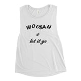 Ladies’ Muscle Tank - Black Print