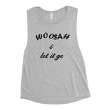 Ladies’ Muscle Tank - Black Print