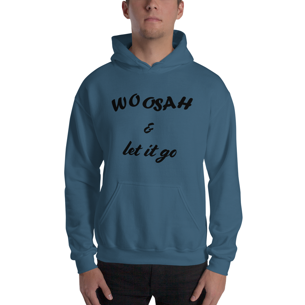 Unisex Hooded Sweatshirt w/ Black Print – WOOSAH &